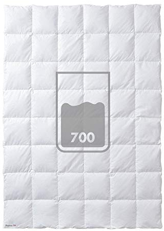 Kauffmann First Class Elegance 700 Daunendecke, Kassettendecke 4x6 3cm Steg, Wärmeklasse: Warm, 135 x 200 cm, 60° waschbar