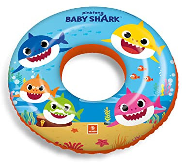 Mondo Toys - BABY SHARK Swim Ring - Ciambella Gonfiabile - Anello di Nuoto Salvagente - Ottimo per Bambino / Bambina uUtilizzabile in Piscina / Mare - 16889