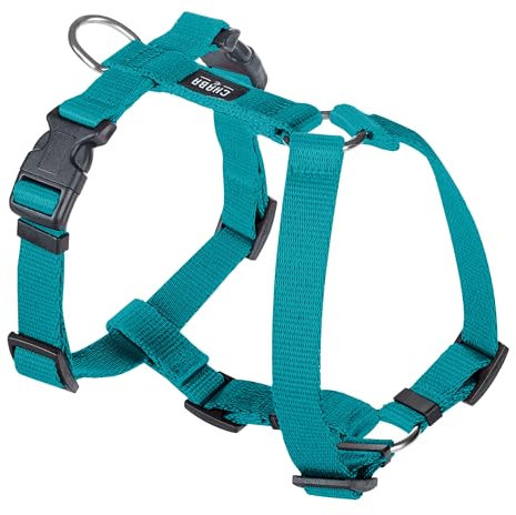 Chaba Guard Hundegeschirr für kleine und mittelgroße Hunde mit Kontrolle, Anti-Zug & Würgen, Verstellbar, Bequem und Leicht, Classic Step-in Brustgeschirr, Dog Harness, Größe M, MEERES