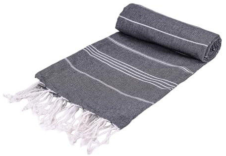 Mon Bijou® Toalla grande de playa y sauna, 100x200 cm XXL, para hombres y mujeres, toalla de gimnasio, de algodón reciclado sostenible, respetuosa con el medio ambiente, ultraligera y de secado rápido