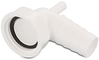 DEKAROX Raccordo a vite con raccordo per condensa per tubo con diametro di 19 mm, per lavatrice, lavastoviglie, asciugatrice, a sifone da 1 pollice