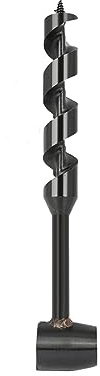 AUSTUFF Hand Auger Wood Drill, Scotch Eye Wood Auger Drill Bit for Bushcraft Backpack, Camping, Outdoor, Hiking and Woodworking, Survival (25-230mm)