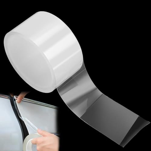 Car Sill Protector Strips Clear Tape 7cmx5m - Protective Tape for Car Door Edge & Frame - Anti-Scratch, Anti-Collision Transparent Film