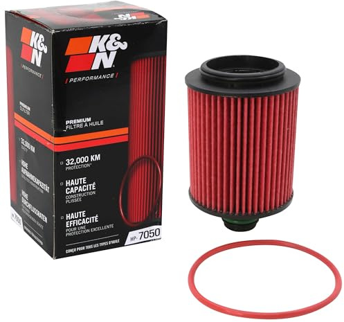 K&N Ölfilter - High Performance-Series kompatibel mit Alfa Romeo, Chrysler, Fiat & Lancia (HP-7050), Rot | kompatibel mit Alfa Romeo, Chrysler, Fiat & Lancia (HP-7050)
