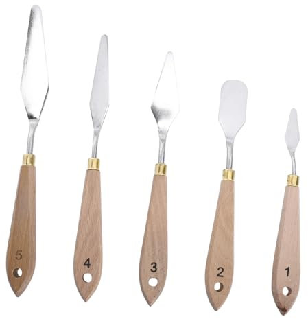 NUOBESTY 1satz Ölmalerei Spachtelset Teiliges Malspachtel Ergonomischem Holzgriff Für Öl Canvas-malerei Für Künstler Und Kreative Vielseitig Einsetzbar