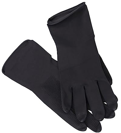 PLAFOPE 5pares Guantes De Látex Impermeables Para Teñir El Cabello Guantes De Peluquería Antideslizantes Protectores De Manos Para Champú De Barbero Resistentes Al Agua s Por Paquete