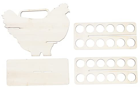 LABRIMP 1pieza Organizador De Huevos De Madera Base Estable Soporte para Almacenamiento De Huevos Cocina Diseño Único y Divertido para Cocinas y Restaurantes