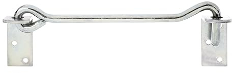 Alberts 843335 Sturmhaken | mit Winkelplatten oder Ösen auf Platten | galvanisch verzinkt, Dickschichtschutz | Länge 280 mm | Haken-Ø 12 mm | 10er Set