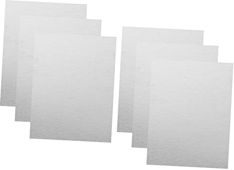 JEWEDECO 6 Pezzi Cartelli Fotografici in Alluminio per Sublimazione 15x20 Cm, Pannelli Metallici Grezzi Resistenti per Stampa Termica, Insegne da Parete Multifunzionali per Casa e Ufficio