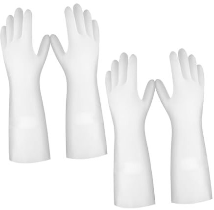 Baluue 2paare Latexhandschuhe Für Geschirrspülen Und Hausreinigung Wiederverwendbare Küchenhandschuhe Spülhandschuhe Zum Abwaschen