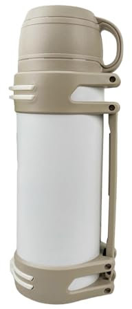 Botella de agua de acero inoxidable 316 Work From Home, color blanco, 2000 ml [viene con correa]