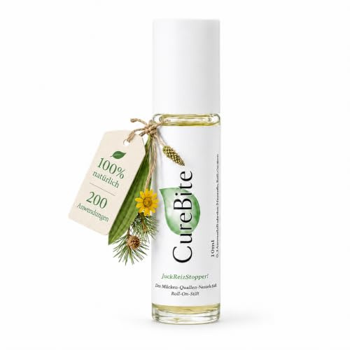 CureBite Mückenstich-Stift, pflanzliche Soforthilfe bei Insektenstichen, 10 ml