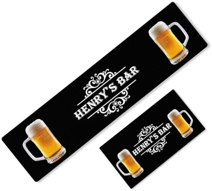 Personalised Any Text Bar Runner Beer Mat Label Ideal Pub Cafe Home Occasion 176 (84x23cm)