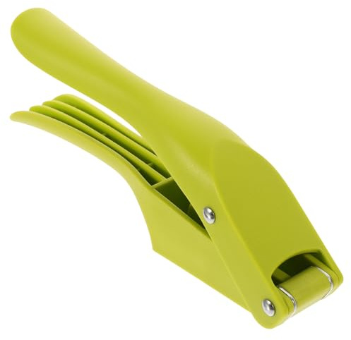 jojofuny Presse-Ail Manuel Multifonction en Acier Inoxydable Broyeur d'Ail Ergonomique Trous Fins Presse-Ail en Métal Cuisine Outil Pratique pour Hacher et Écraser L'Ail Accessoire