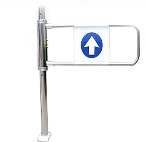 Genérico Metallisk svängdörr med fjäder för säkerhet i stormarknader och bibliotek. Enkelriktad automatisk stängning, vänster dörr 80 x 100 cm. Perfekt för områden med hög trafik.