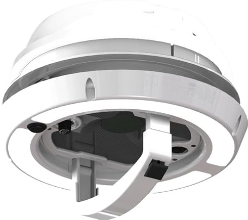 MAXXAIR Maxxfan Dome Plus Ventilateur de toit en forme de champignon avec éclairage LED Blanc 15 cm Montage sur toit ou mur latéral Pour salle de bain et douche