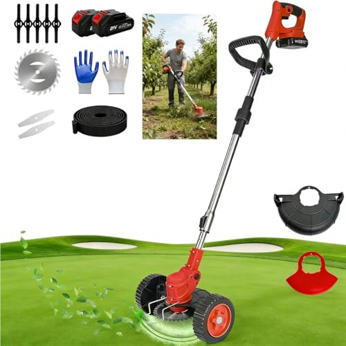Hooha Grasschere Mit 90° Drehkopf 3 In 1 Freischneider Mit Akku Ladegerät 18000 Umdrehungen Pro Minute 1.6kg Rasenschere Mit Teleskopstiel Für Unkraut Und Äste Unter Obstbäumen Entfernen