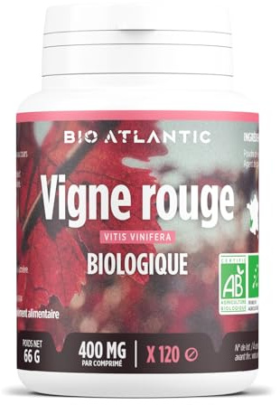 Vigne Rouge Bio - Vitis vinifera - JAMBES - 400 mg - 120 Comprimés