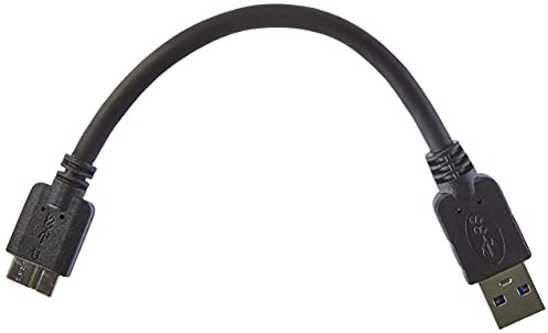 System-S Câble Micro USB 3.0 + Câble de Chargement de données USB 3.0 Micro B Court 10 cm pour Samsung Galaxy Note 3