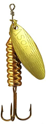MAPSO - 5 Cucharillas de Pesca ASÓN Pesada-3 Oro 12 GMS.