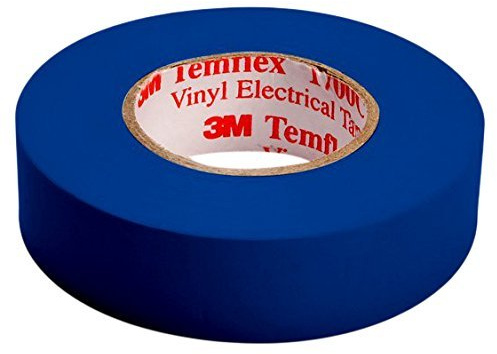 3M T1510 Temflex 1500 Vinyl Elektro-Isolierband, 15 mm x 10 m, 0,15 mm (5, Blau)