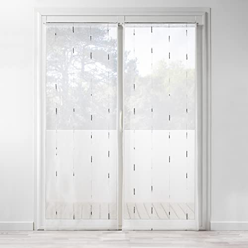 Douceur d'Intérieur 1626504 - Par de Cortinas (poliéster, 2 x 70 x 200 cm), Gris