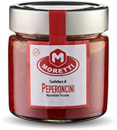 Moretti® Mermelada de chiles calabreses | 240 g Envasado en Vidrio | Hecho en Calabria (Mermelada de chile)
