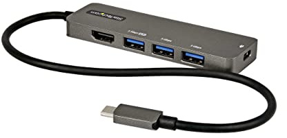 StarTech Mini Dock USB-C 5-in-1 HDMI 2.0b 4K 60Hz HDR10, 100W PD, 4x USB | Uscita video 4K 60Hz, Design compatto, Compatibile Mac e Windows