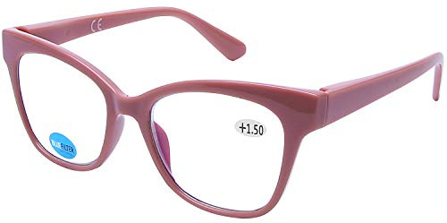 DOOViC Lesebrille Brille mit Blaulichtfilter Klassisch Eckig Rahmen