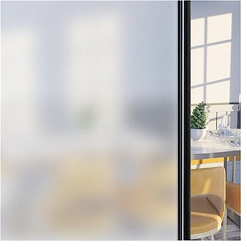 Fensterfolie Fenster-Sichtschutzfolie, mattierter, selbstklebender Fensteraufkleber, Sichtschutz, undurchsichtiges UV-blockierendes Vinyl for Glastüren, Badezimmer, Büro Sichtschutzfolie Fenster Fenst