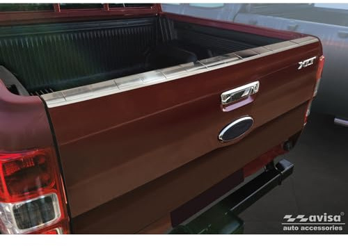 Avisa Stahl Pickup Heckklappenschutz kompatibel mit Ford Ranger 2011-2022 - Silber