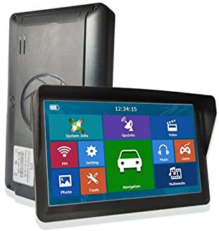 7 HD Auto GPS La Navigation 8g + RAM-256MB + Bluetooth -AV-in + Carte Europe + Navigateurs GPS de Camion pour Voiture Camion Camping-Car (Size : 8G256MBCapacitive)