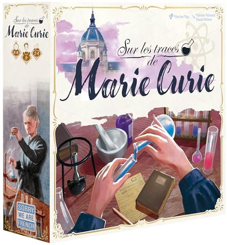 Sorry We Are French - In the footsteps of Marie Curie - Strategy Game - 2-4 players - Age 10+