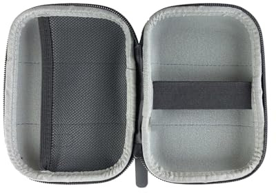 Funda resistente para golpes, compatible con caja externa de 2,5 negra, protege discos duros y dispositivos de almacenamiento.