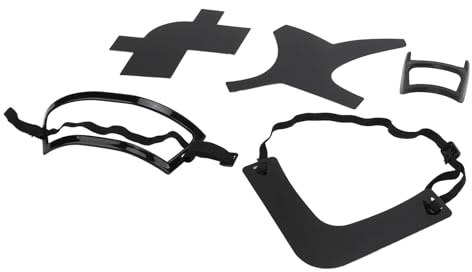 Lisseur de Barbe pour Hommes, Outil de Gamme de Barbe Façonneur de Barbe 5 Pièces avec Multifonctionnel pour le décolleté des Cheveux (BLACK)