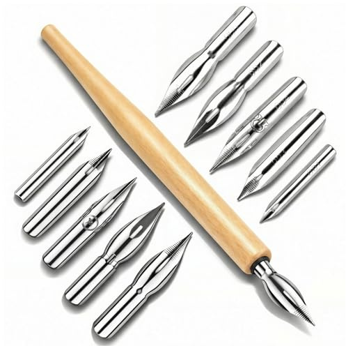 G-Pen - Stylo à bille en acier inoxydable, pour dessins animés, 11 pièces, avec stylo à bille en acier inoxydable