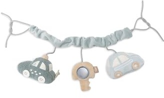 Jollein Collana per passeggino per bambini, On The Go, da appendere, giocattolo per passeggino, 100% poliestere, 60 x 20 x 4 cm
