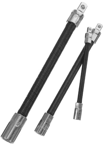 POPETPOP Bar Flexible Socket Wrench Extender with Spring Soft Shaft Lightweight and Ratchet Extension for Automotive Home Repair and Industrial Use