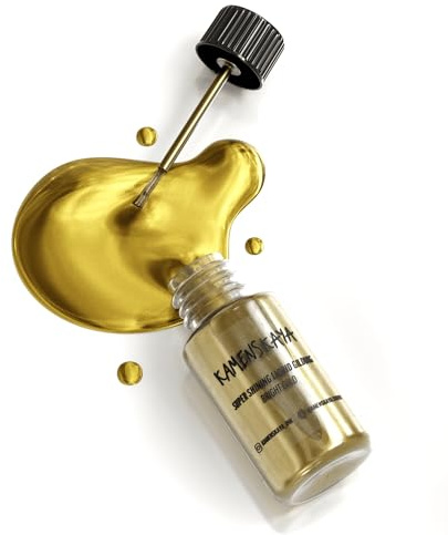 KAMENSKAYA Flüssige Goldfarbe – Alkoholbasiert, Schnelltrocknend, Leuchtendes Flüssiggold, 20 ml (0,68 fl oz)