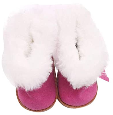 Trrymbbe Puppenwinterstiefel Fashion Winter Mini Simulationsschuhe 18 Zoll Puppen Dekor Schneestiefel Multi -Funktion Doll Dekor Accessoire Kinder tun Spielzeug Pinkdoll Schnee