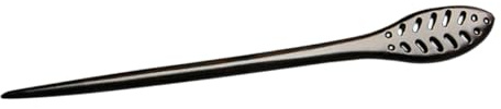 Mobestech Palillo Cabello Vintage de Madera Negra, Diseño Clásico Antideslizante y Fácil de Insertar, Adecuado para Mujeres en Cumpleaños y San Valentín