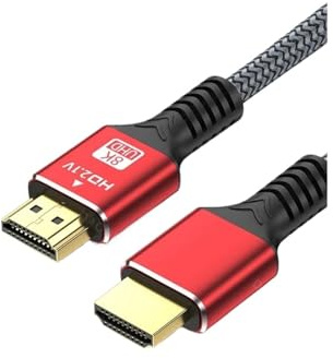 Cavo Compatibile HDMI 48 Gbps 8K 60 Hz 50 Cm 1 M 2 M 3 M 5 M Cavo Compatibile HDMI 2.1 Cavo Video Effetto 3D HDR 4K 120 Hz For HDTV PC(5m)