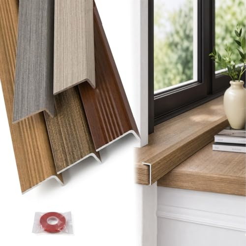 Barre de Seuil Aluminium, Profilé de Transition Autocollant, Nez de Marche Antidérapant 60 70 80 90 100 120cm Cornière d'angle en L, Finition de Bordure pour Carrelage Parquet