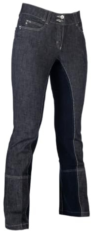 HKM PRO TEAM Miss Blink Ridleggings Denimblå/Mörkblå 48