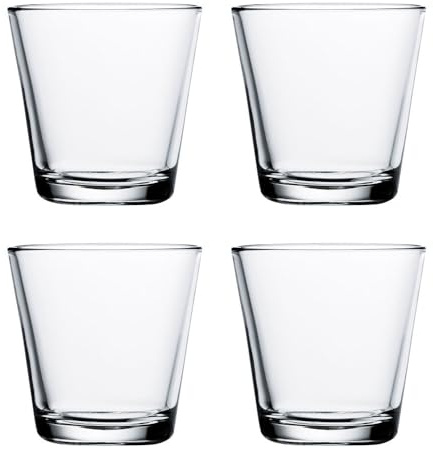 Iittala KARTIO Gläser, Transparent, 7.9 x 7.9 x 0.195 cm