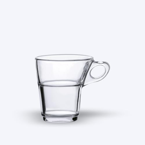 Tacitas de café Caprice de Cristal sin Plato. 9 Cajas de 6 Unidades