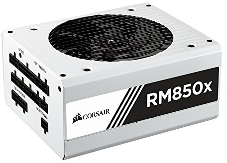 Corsair RM850x White Series Full Modular 80PLUS Gold ATX Power Supply Unit - White