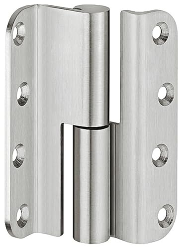 Gedotec Türscharnier Edelstahl Aufschraubband Startec H3052 für gefälzte Türen - Anschlag: DIN Links - Türband mit Tragkraft bis 60 kg - 1 Stück - Schwerlast-Scharniere Feuer- und Rauchschutz geprüft