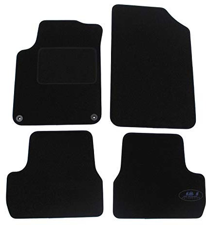 J&J AUTOMOTIVE | Velours Fußmatten Autotepiche Passend Für C3 2009-2016, Genaue Passform, rutschfeste Untregrund, Verstärkt Im Pedalbereich