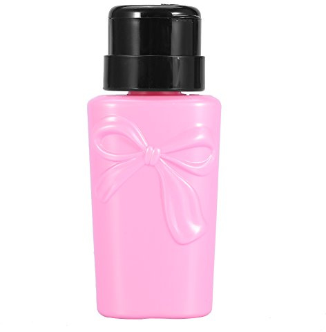 Tryckflaska för nagellackborttagare flytande pump återvinningsbar 23 ml dispenser tom plastflaska (rosa)